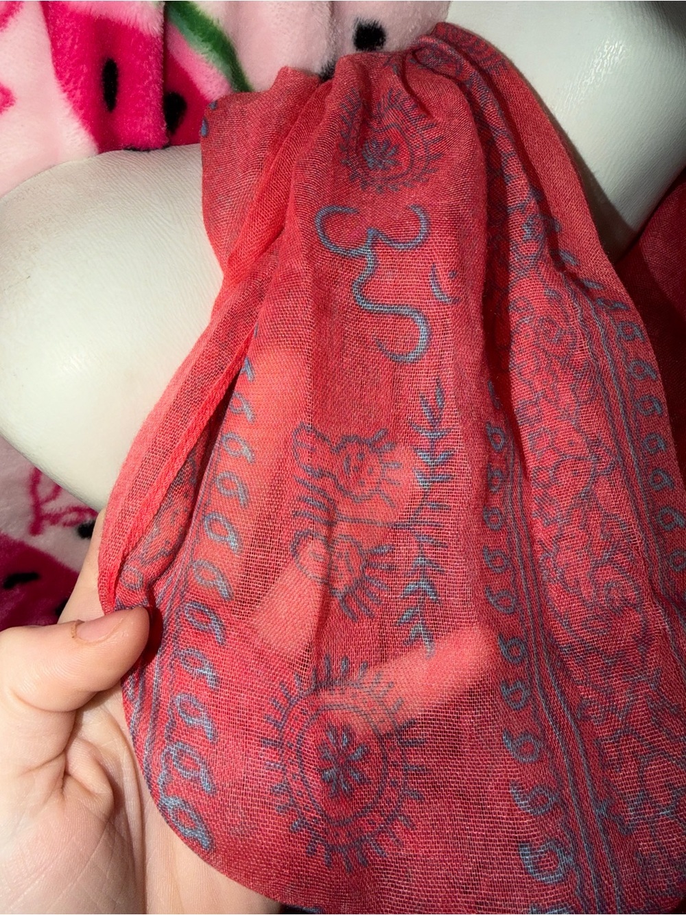 ❤️💙 Infinity Scarf with Subtle Graphic - Picture 2 of 4